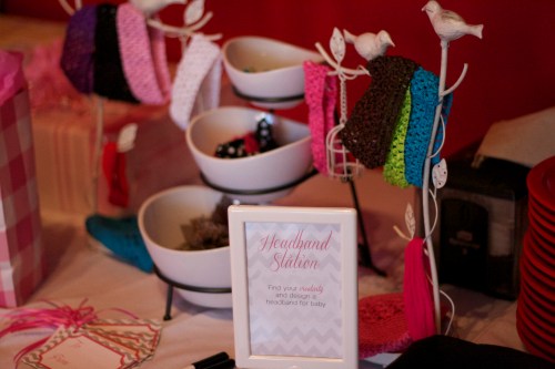 baby shower headband station 