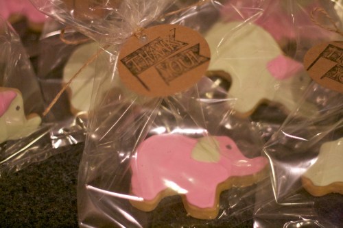 elephant cookie baby shower