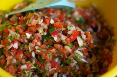 crab salsa bowl 