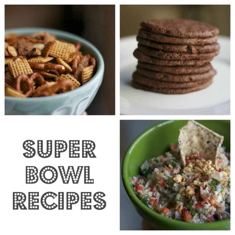 super bowl chex mix nutella cookies crab dip