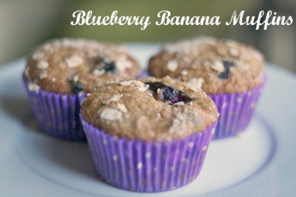 blueberry banana muffins