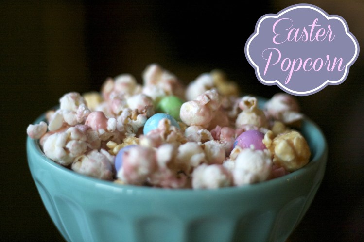 salted caramel easter popcorn