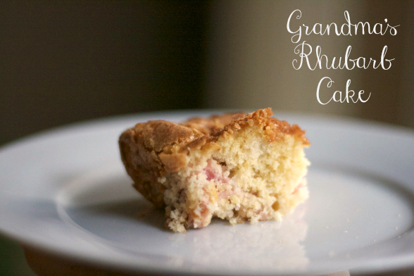 rhubarb cake