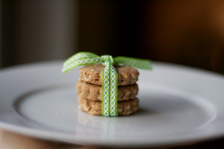 homemade peanut butter dog treats