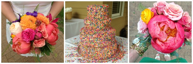 sprinkle wedding cake