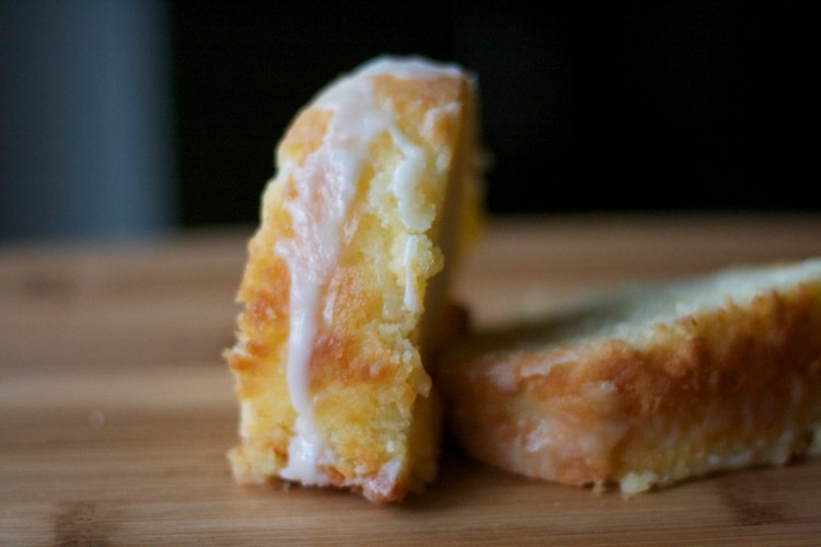 lemon pound cake slice