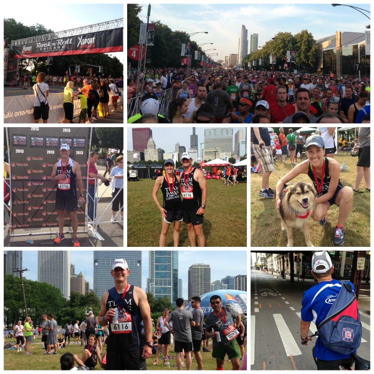 rock n roll half marathon chicago team paws 