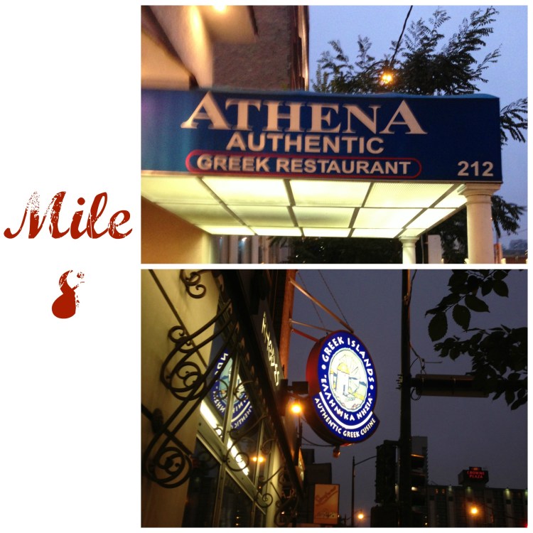 chicago running tour greektown athena greek islands