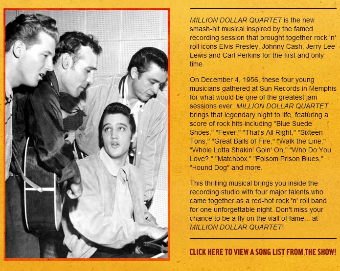 Million Dollar Quartet Chicago Illinois Apollo Theater