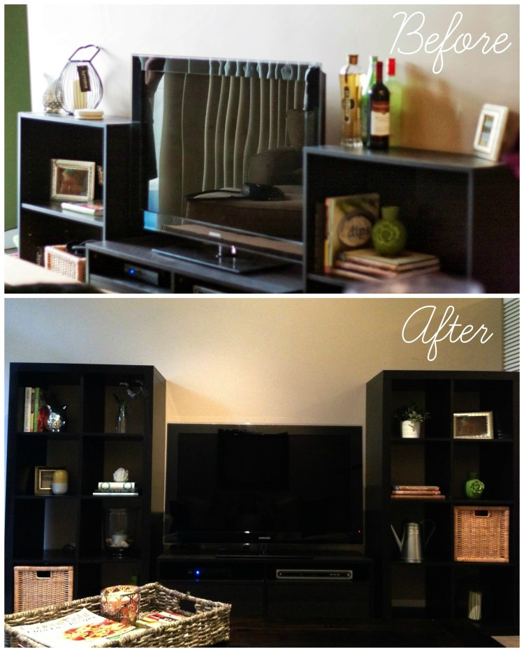 ikea bookshelf before and after simply social blog 