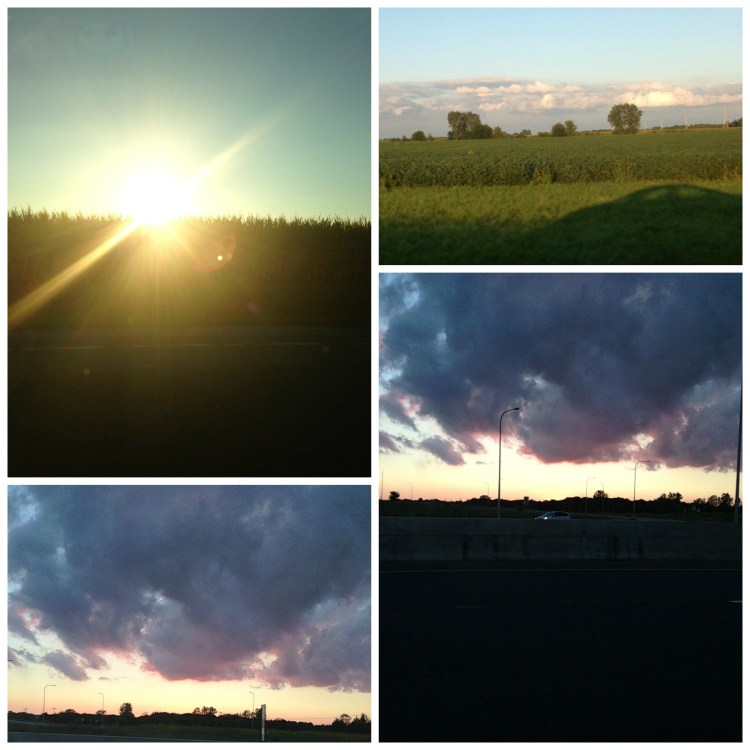 sunset country roads illinois 