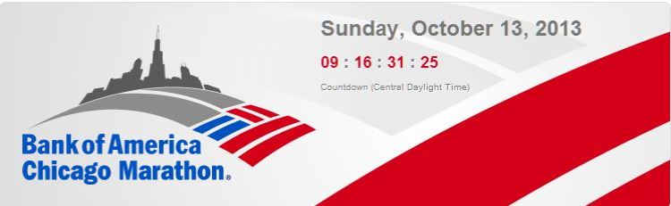 bank of america chicago marathon countdown clock 