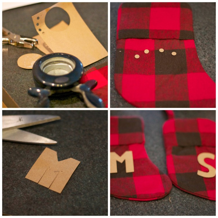 DIY mini stockings, Target, plaid DIY stockings 