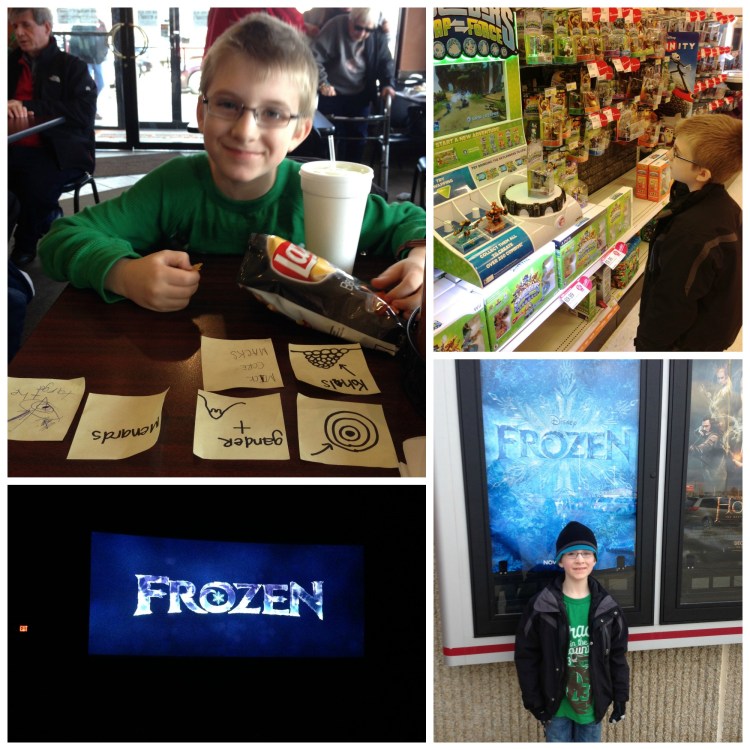 scavenger hunt, nephew, frozen movie date, disney's frozen
