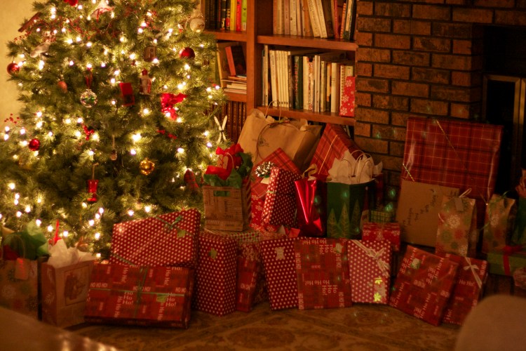 christmas tree christmas presents simply social blog