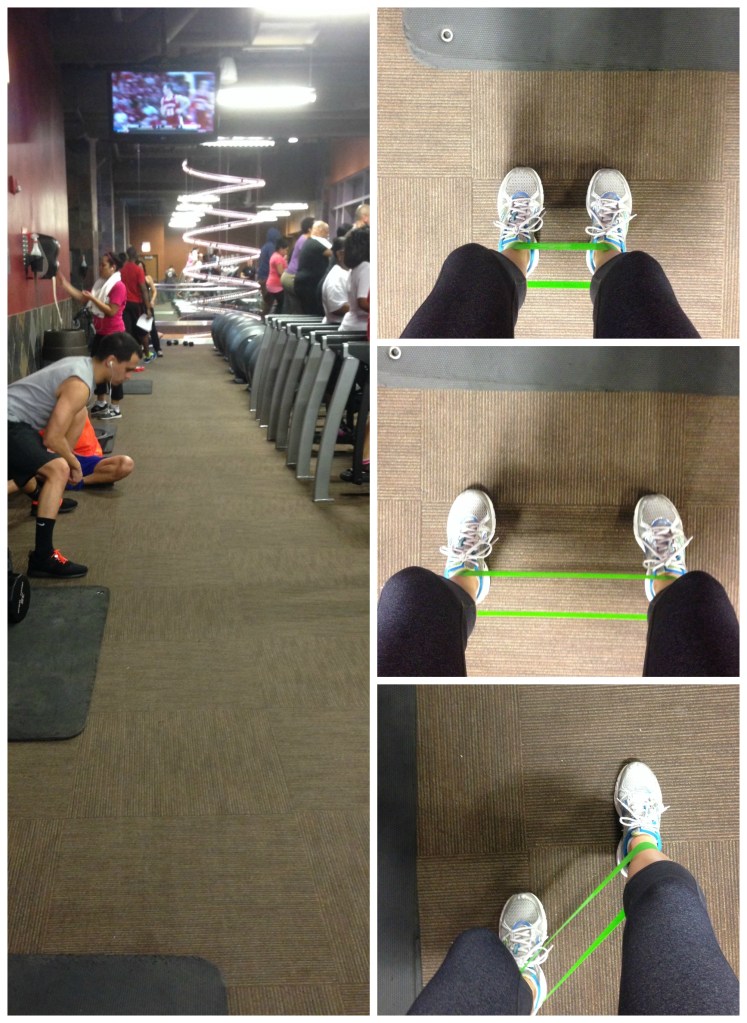 running warm up, lateral walks, resistance band training, monster walk, workout wednesday, simply social blog, workouts, running workouts, warm up exercises 