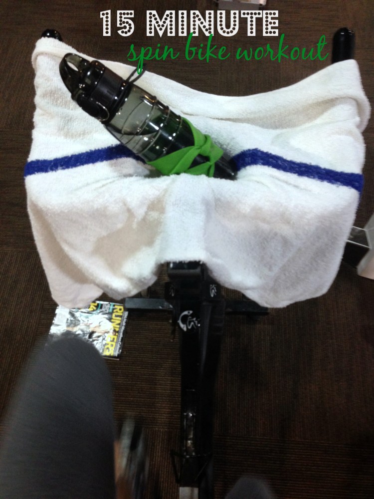 spin bike workout, heart rate training, 15 minute spin exercise bike cardio, quick spin bike workout