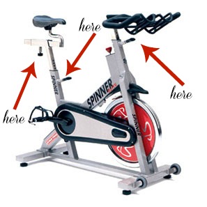 spin bike adjustments, 15 minute spin bike workout, simply social blog