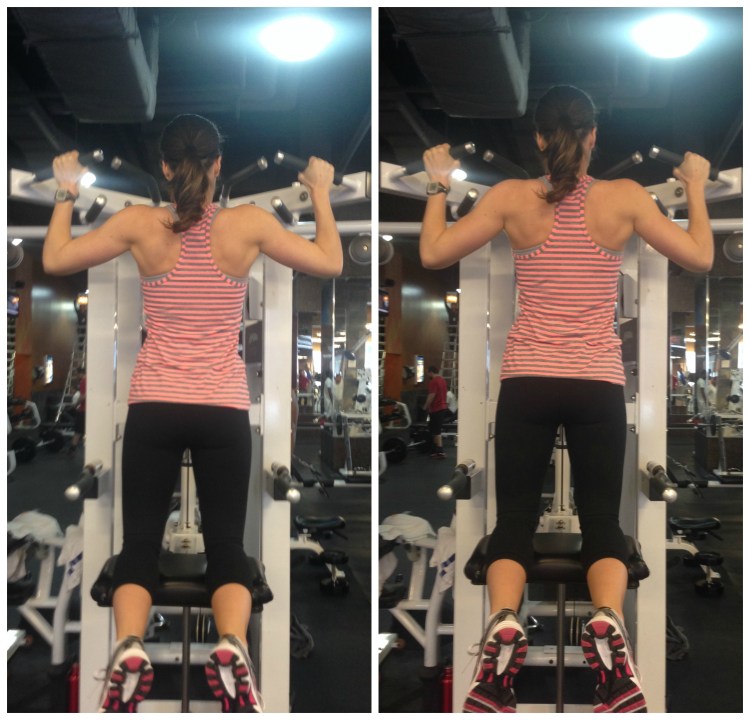 love your arms, arm workout, easy arm workout, assisted chin ups, simply social blog, workout wednesday