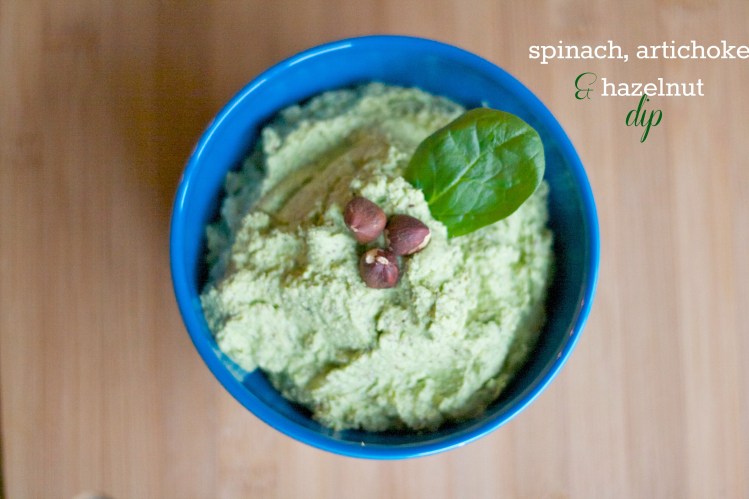 spinach artichoke hazelnut dip, spinach artichoke pesto, dip recipes, party recipes