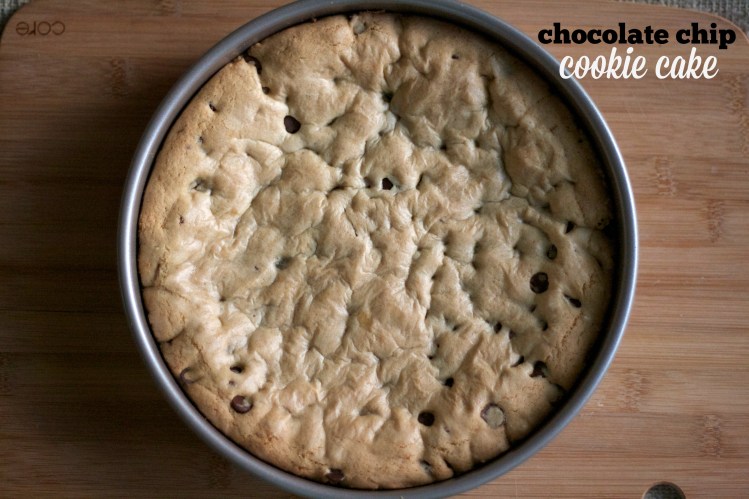 chocolate chip cookie cake, baking, cookie cake, birthday cake, cookies
