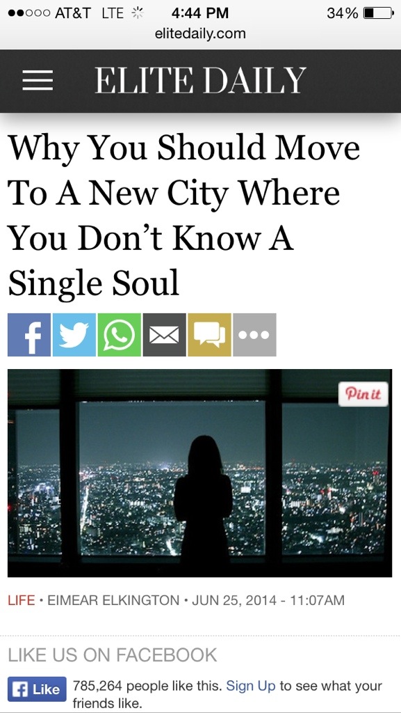 moving to a new city in your 30s versus 20s, elitedaily, moving to a new city, lessons for an almost 30 year old,