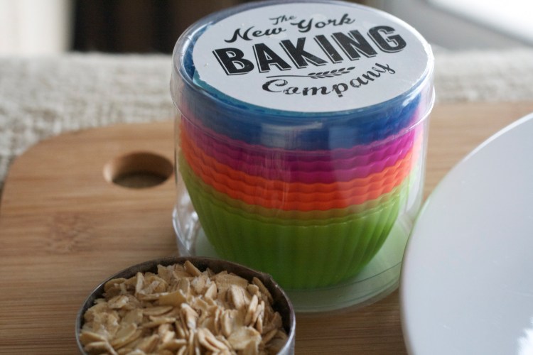 new york baking company, silicone baking cups, banana crumb muffin recipes, breakfast, baking, brunch, recipes