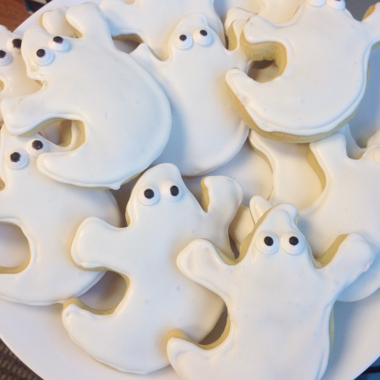 royal icing, sugar cookies, halloween, iced ghost sugar cookies, halloween dessert, cookies, sugar cookies, goblin cookies, halloween treats