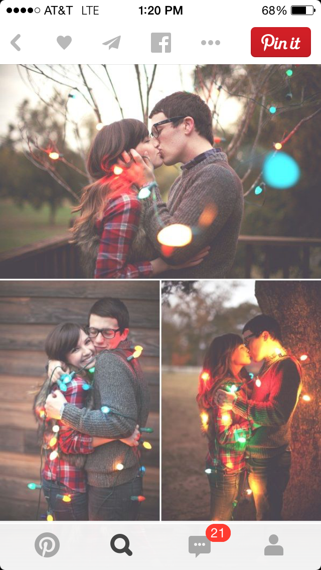 5 ways Pinterest is ruining engagement photos, pinterest, engagement photos, wedding, christmas lights, winter engagement photos