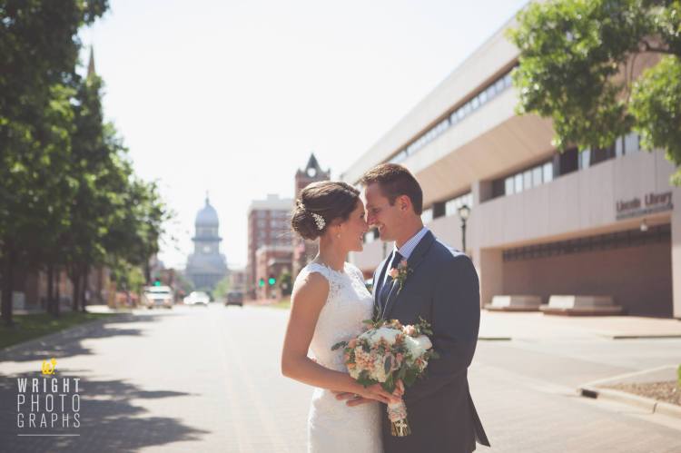 wedding photography, springfield illinois wedding, wright photographs, champaign illinois wedding photographer, bride, groom, capitol springfield
