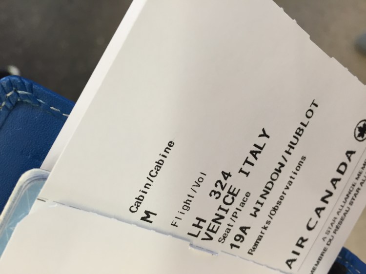 venice. air canada, honeymoon in italy, toronto, frankfurt, germany, german pretzel, chicago, ohare, wedding