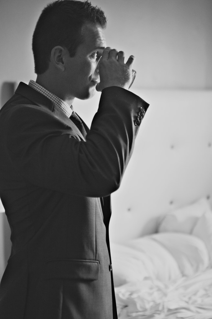 wedding, groomsmen, groom, navy blue suit, springfield illinois wedding, spring wedding, downtown springfield, gray suits, 