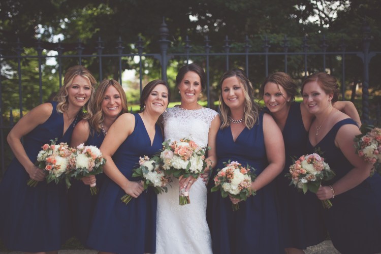 bridal party, wedding photos, springfield illinois wedding, wright photographs, bridesmaids, groomsmen, jcrew, flower girl, ring bearer